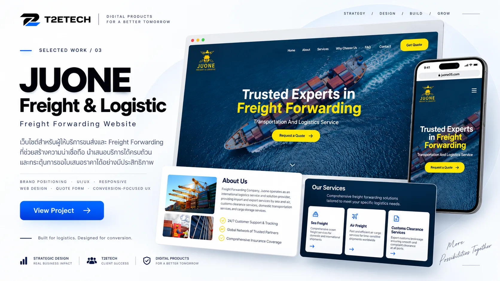 JUONE Freight & Logistic — Freight Forwarding